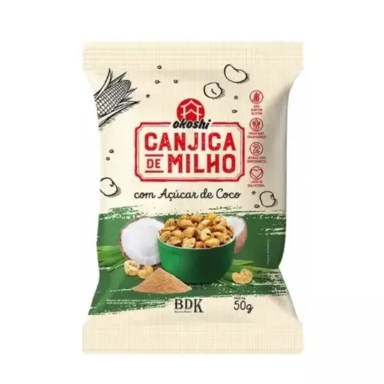 Canjica com Açucar Coco - Okoshi 1un
