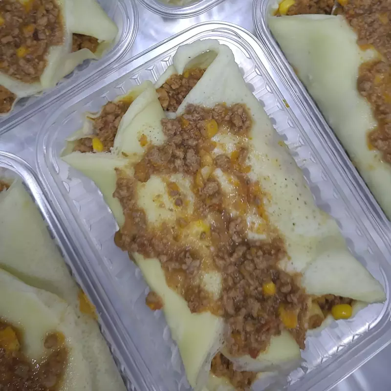 Panqueca com carne Moída