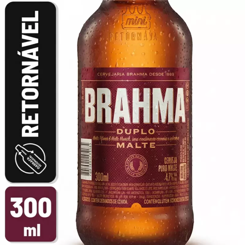 Cerveja Brahma Duplo Malte Retornáve