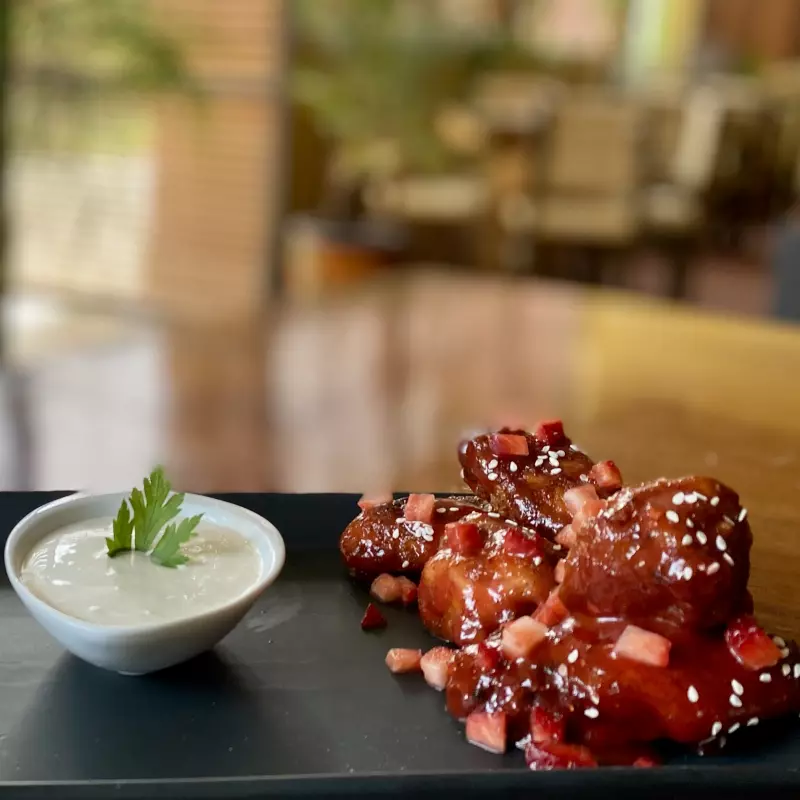 Alitas Fresa flaming