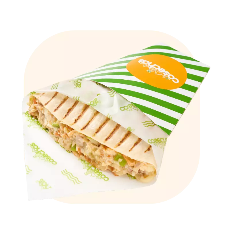 Wrap pollo y manzana