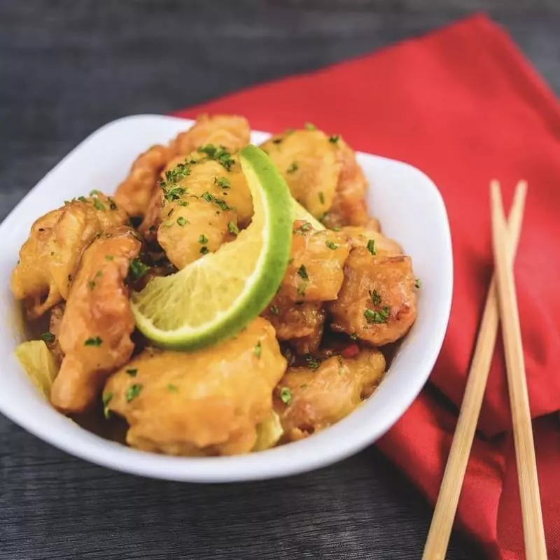 Pollo o Cerdo a la naranja