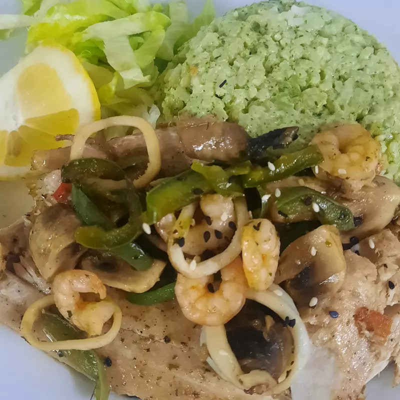 Merluza  frutos del mar