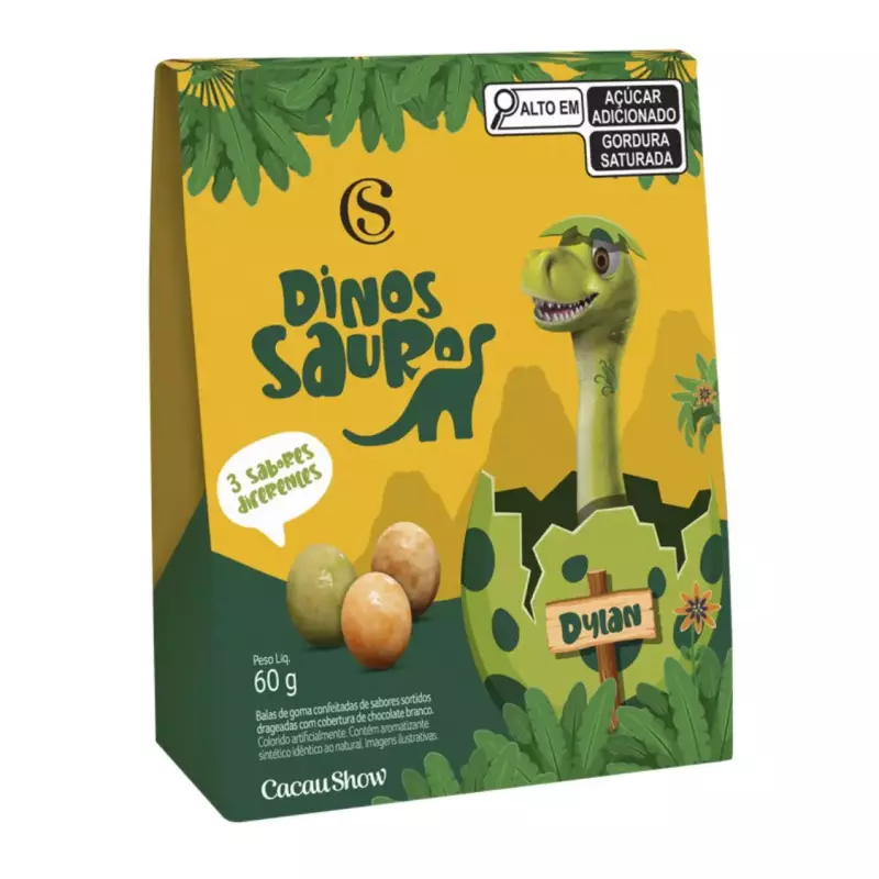 Caixa de Drageados Dinossauros 60g