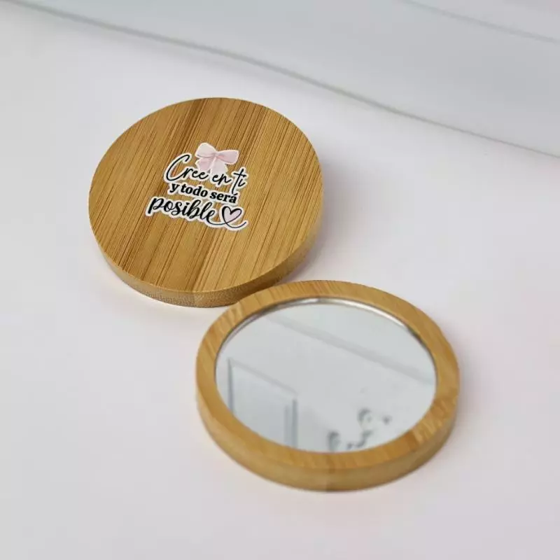 Espejo redondo bamboo