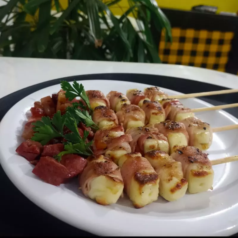 Queijo Coalho com Bacon