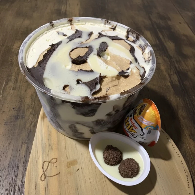 Sorvete de Kinder Ovo 1 litro