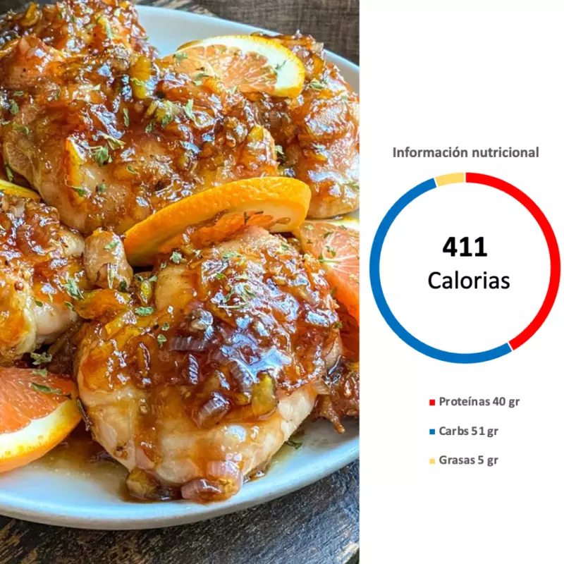 Jueves 11 Junio - Pollo a la naranja