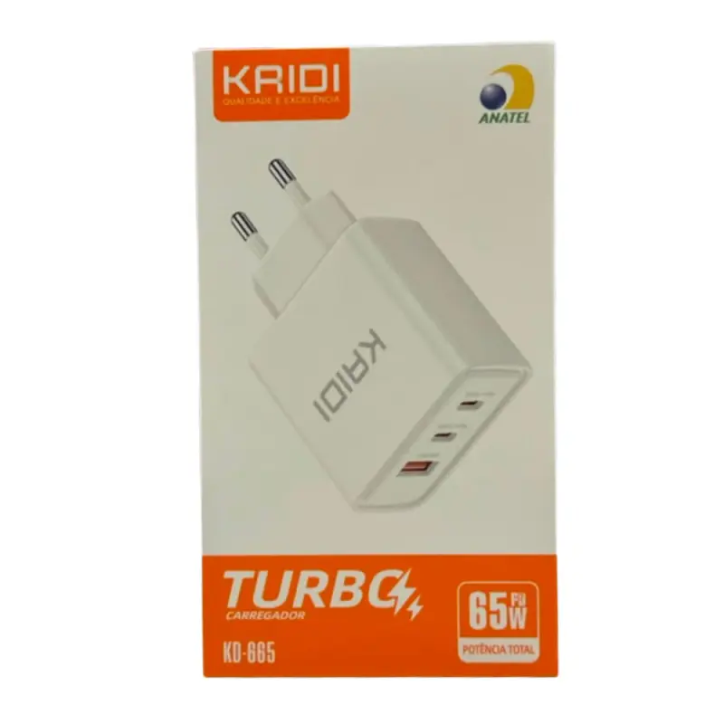 FONTE TURBO KAIDI 65W KD-665