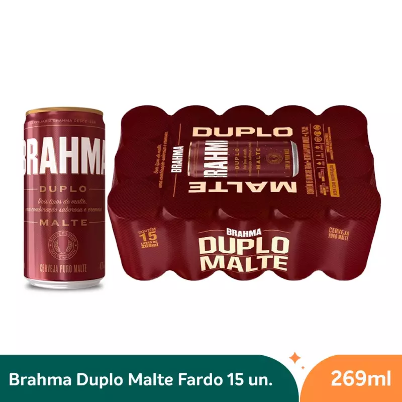 Fardo Duplo malte 15un 269ml
