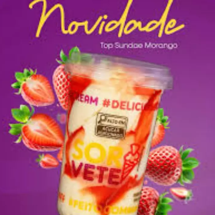 Sorvete Big Sundae Morango 145g