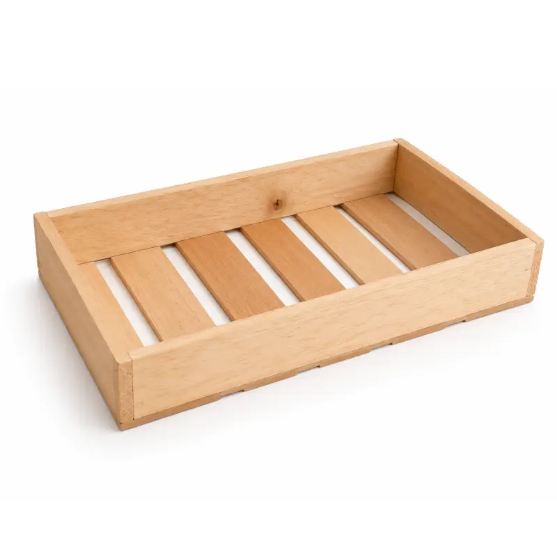 Caja madera bandeja