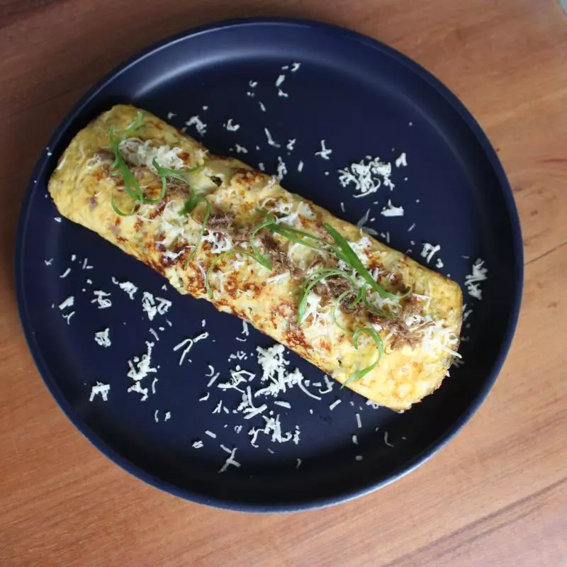 Omelete de Carne de Sol