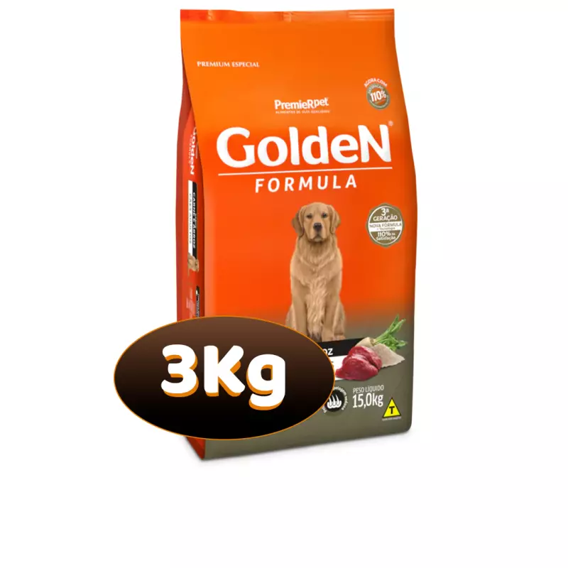 3 Kg - GoldeN Formula Adultos Carne