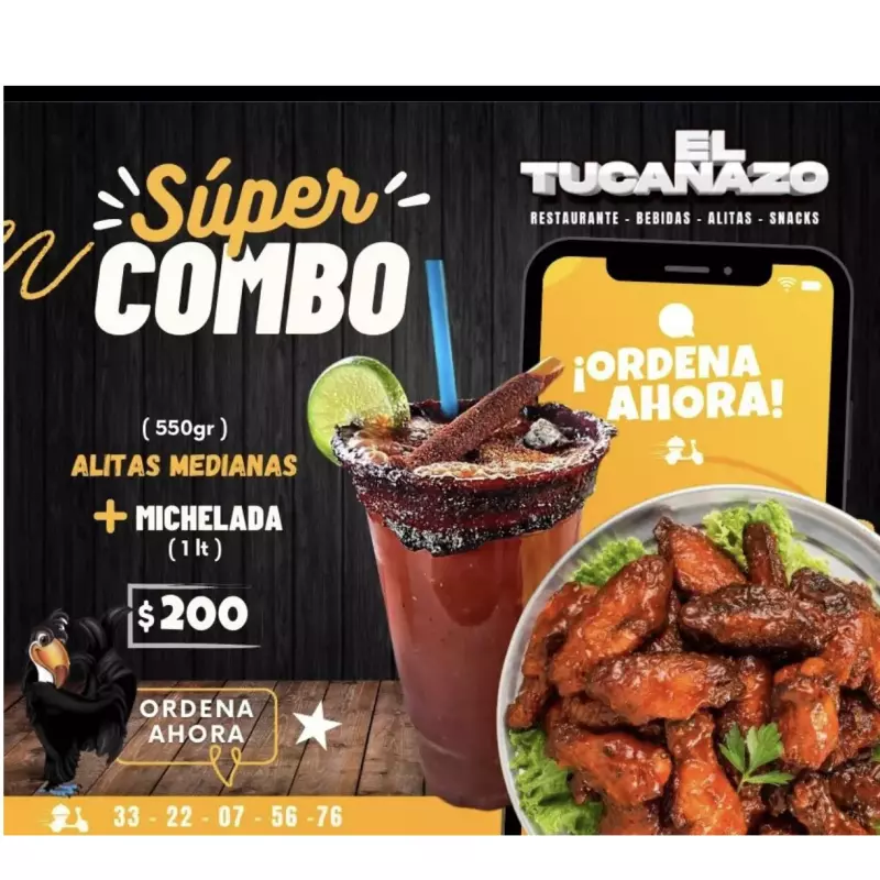 ALITAS MEDIANAS + MICHELADA