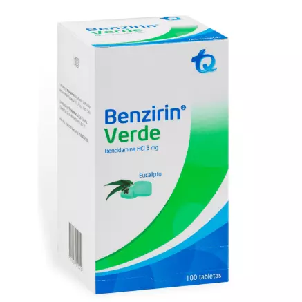 BENZIRIN VERDE EUCALIPTO  TABLETA