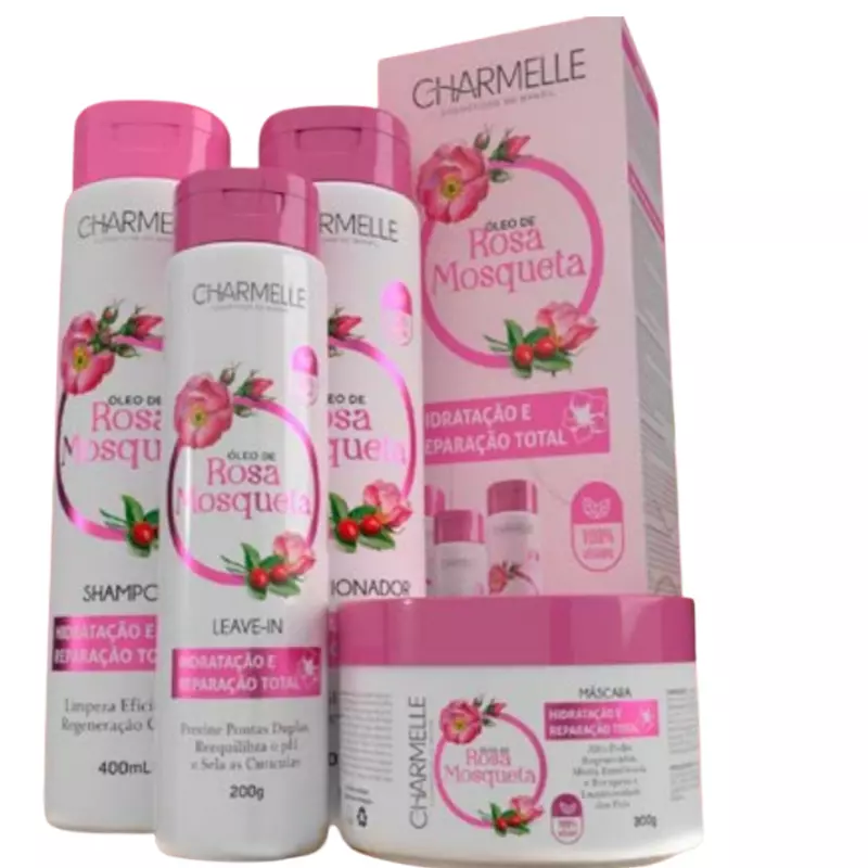 KIT ÓLEO DE ROSA MOSQUETA 4 ITENS