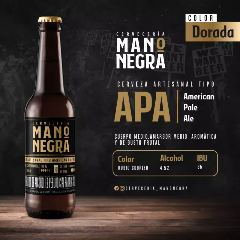 Cerveza Mano Negra  (Artesanal)