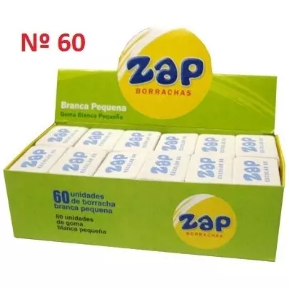 1556 Borracha escolar branca cx c/60