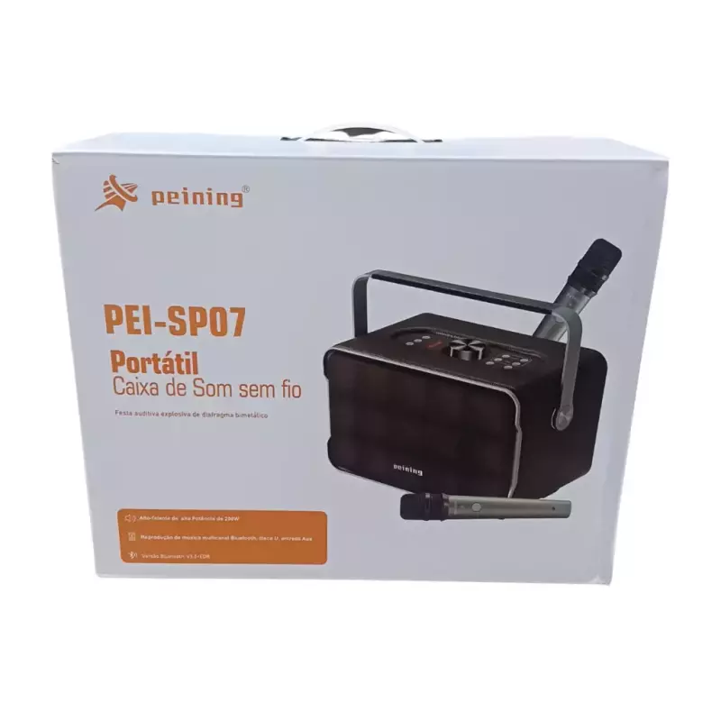 CAIXA DE SOM PEINING 200W PEI-SP07