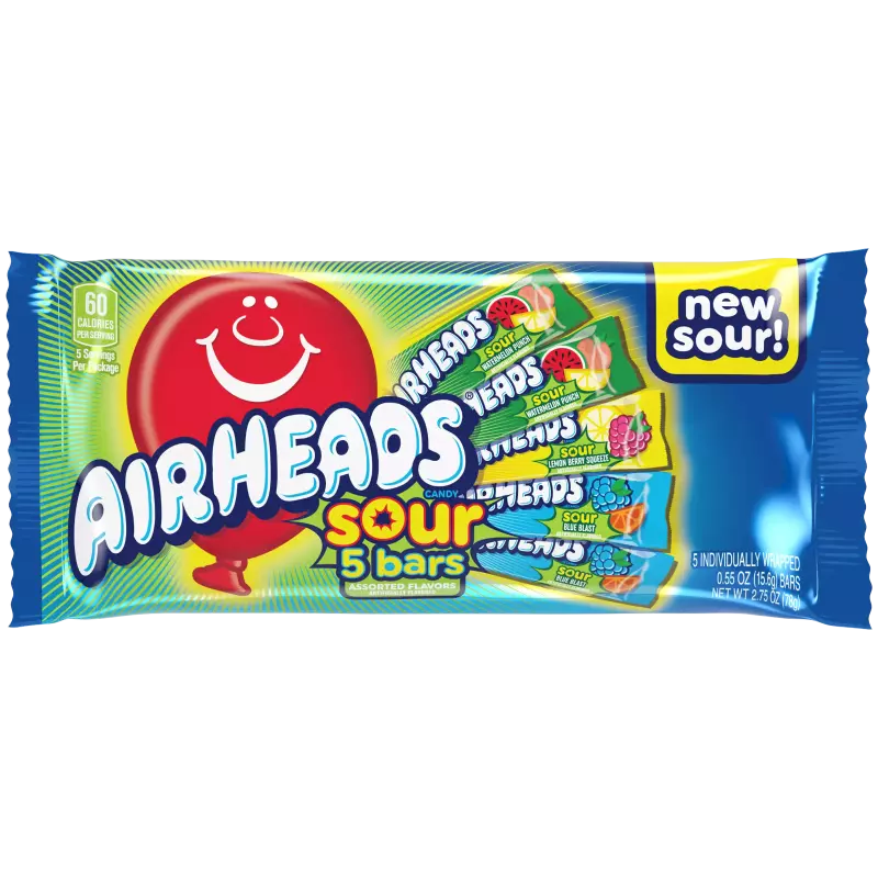 Airheads sour 5 bars 2.75oz