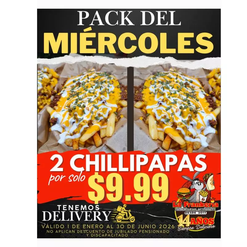 Pack del Miércoles $.9.99