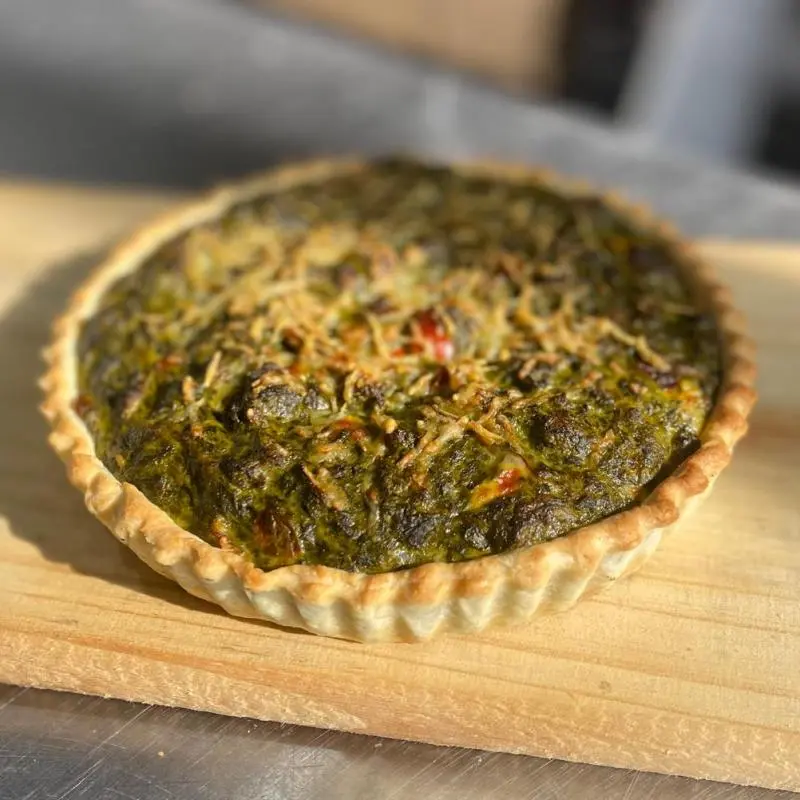 Tarta indiviual de espinaca