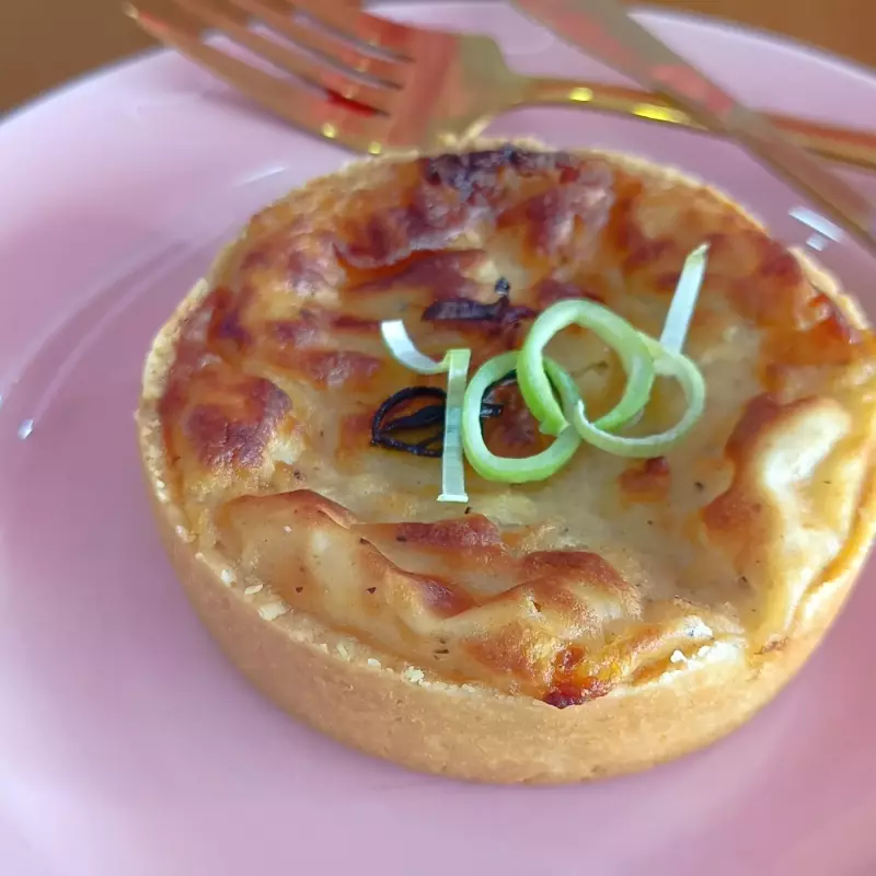 Quiche de alho poró