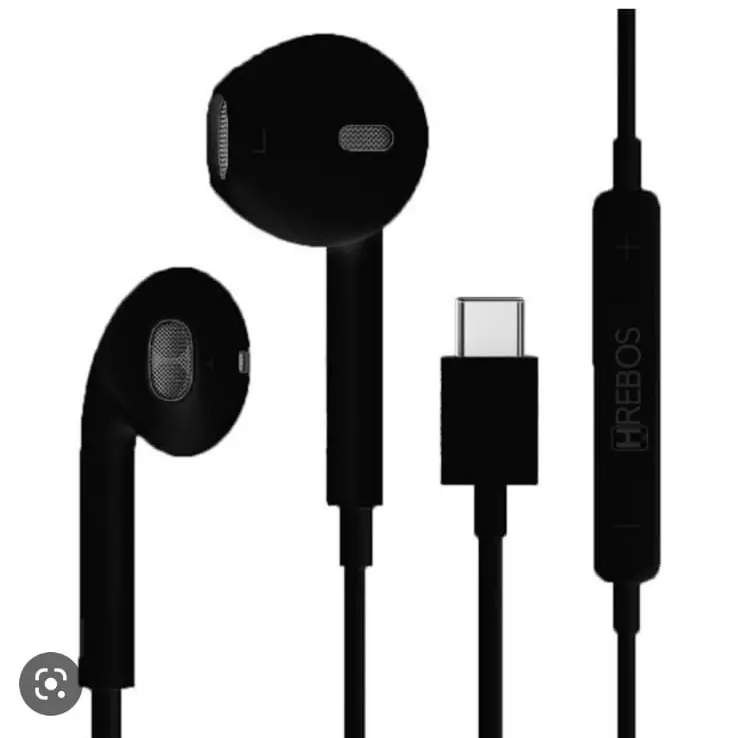 Fone TYPE-C hrebos preto