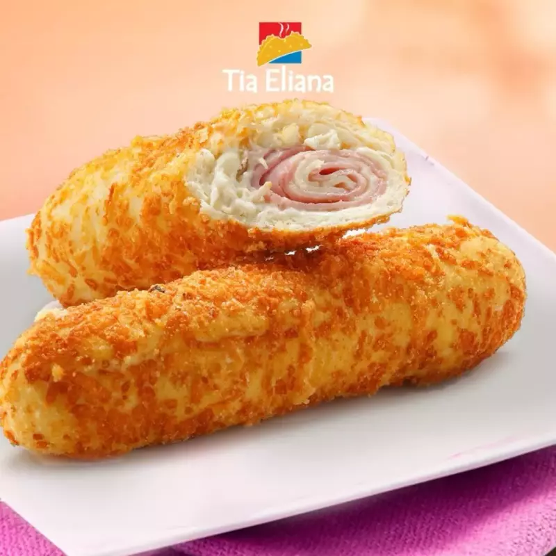 CROQUETE PRESUNTO E MUSSARELA