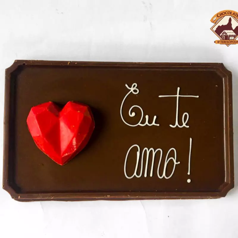Placa Decorada "Eu te amo"