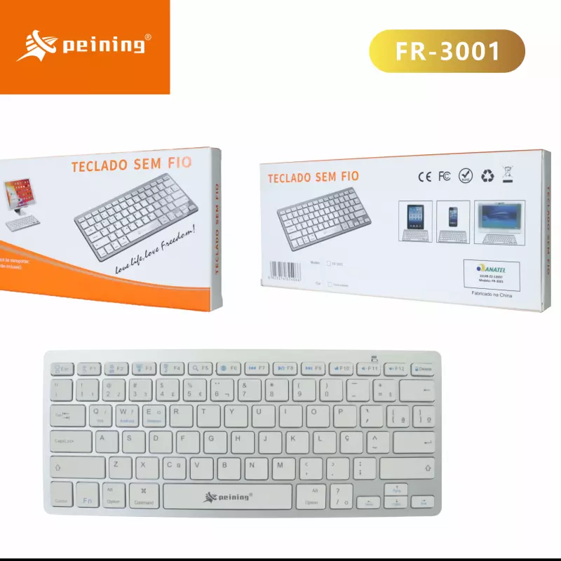 TECLADO BLUETOOTH PEINING FR-3001