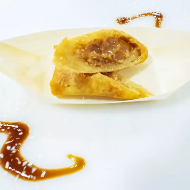 Harumaki de Doce de Leite c/ coco