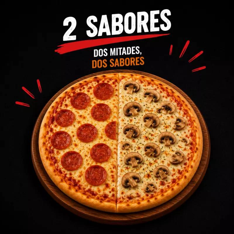 Pizza 2 sabores