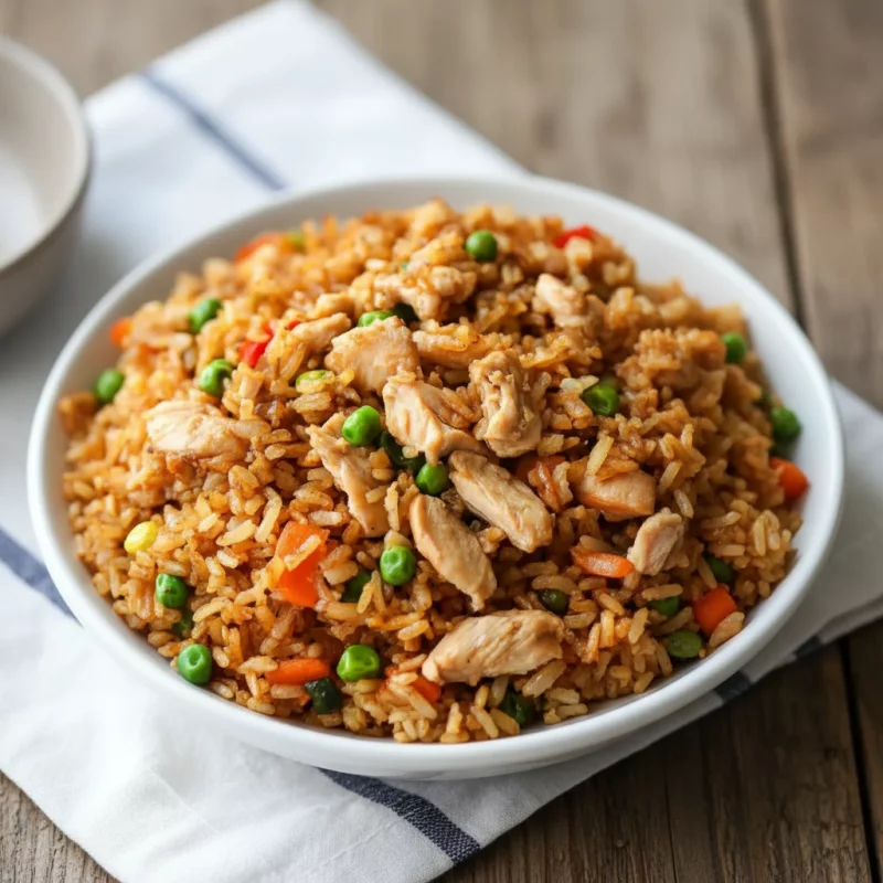 Arroz Chau Fan con pollo