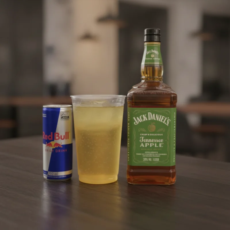 JACK DANIELS MAÇÃ VERDE + RED BULL