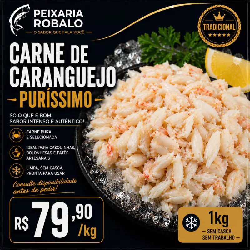 Carne de Caranguejo Puríssimo