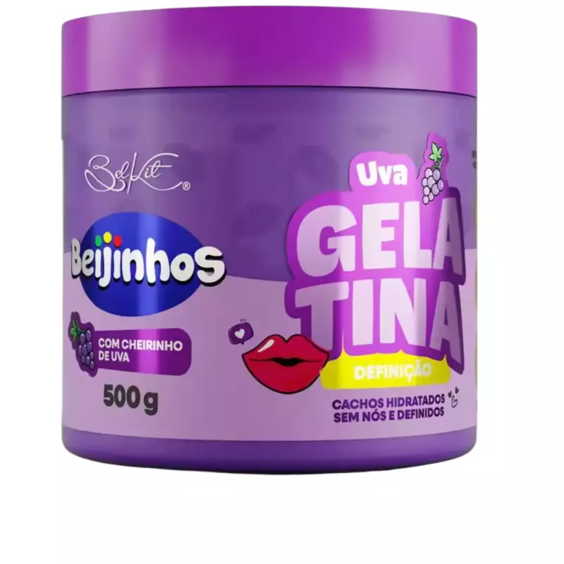 GELATINA BEIJINHOS UVA 500g