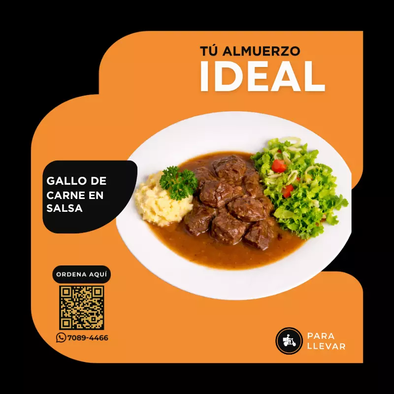 Gallo de Carne en salsa