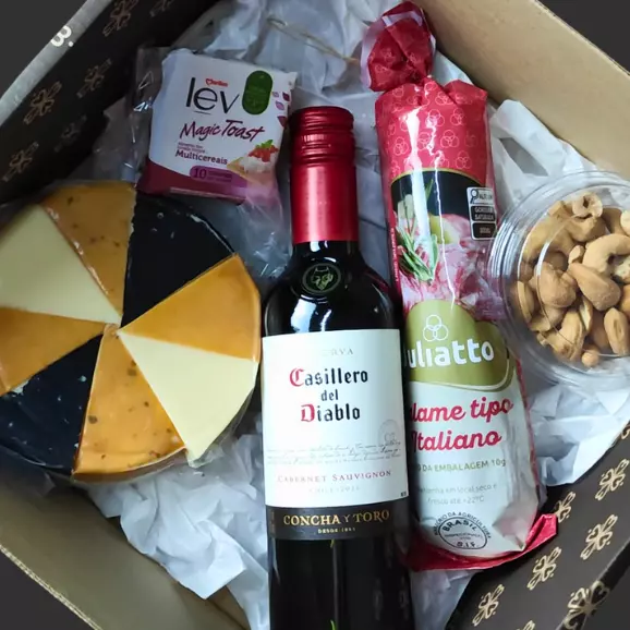 Box com vinho Casilero