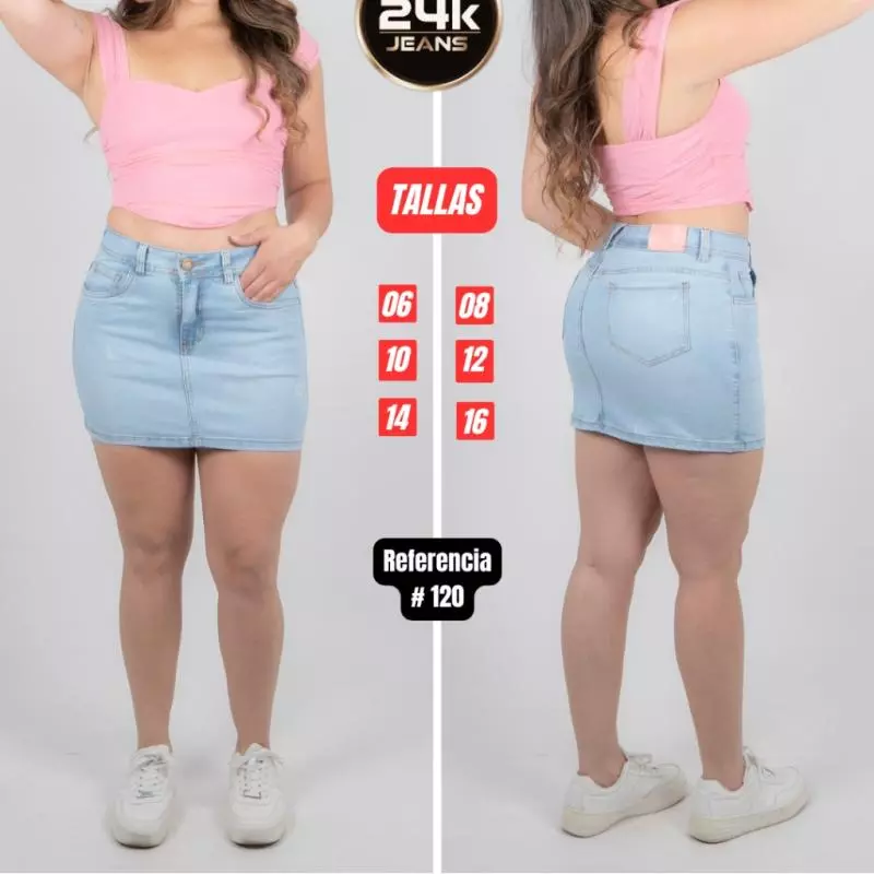 Falda Denim Sky Stretch