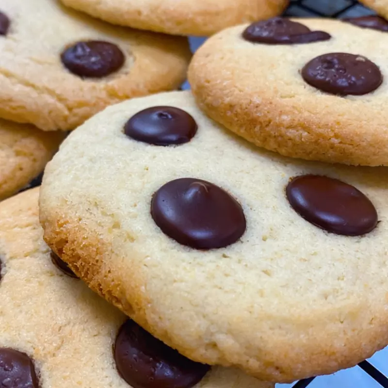 Cookie de baunilha com gotas 70%