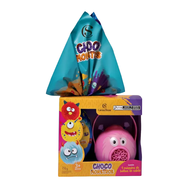 Ovo Páscoa Chocomonstros Bolhas 170g