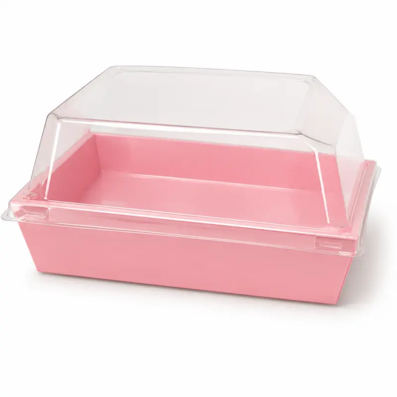 Contenedor cuadrado grande rosado