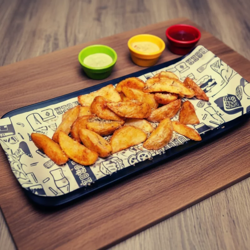 Batata Rústica c/ maionese com ervas