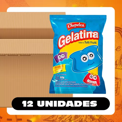 Display Chepelca Gelatina Tutti 80g