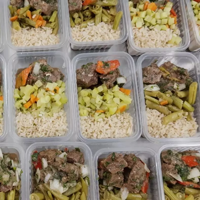 5 Patinho em Cubos c/Arroz Integral