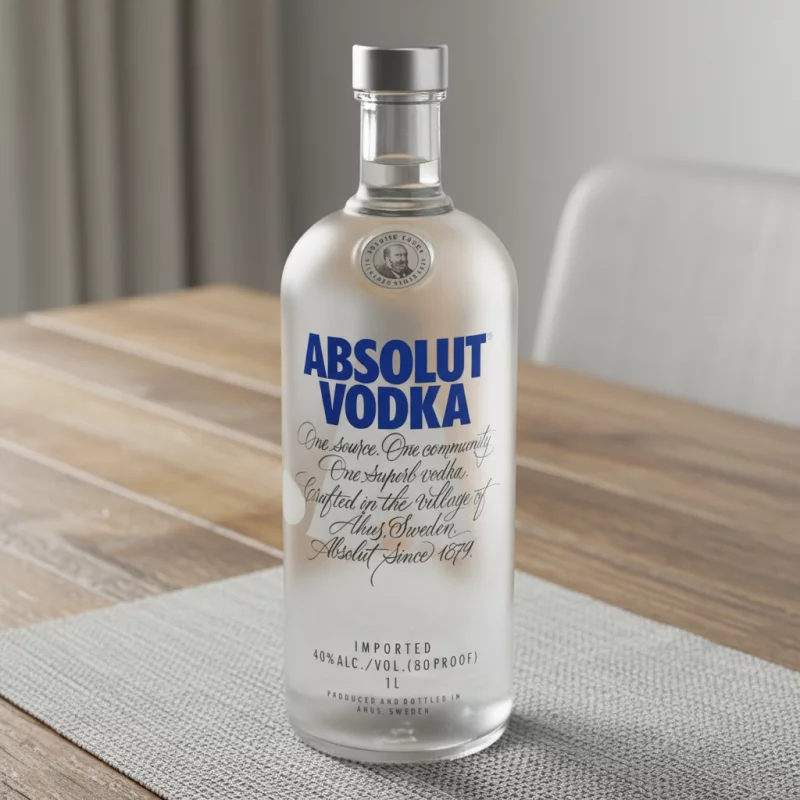 Botella Vodka Absolut