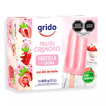 CAJA PALITOS DE CREMA DE FRUTILLA