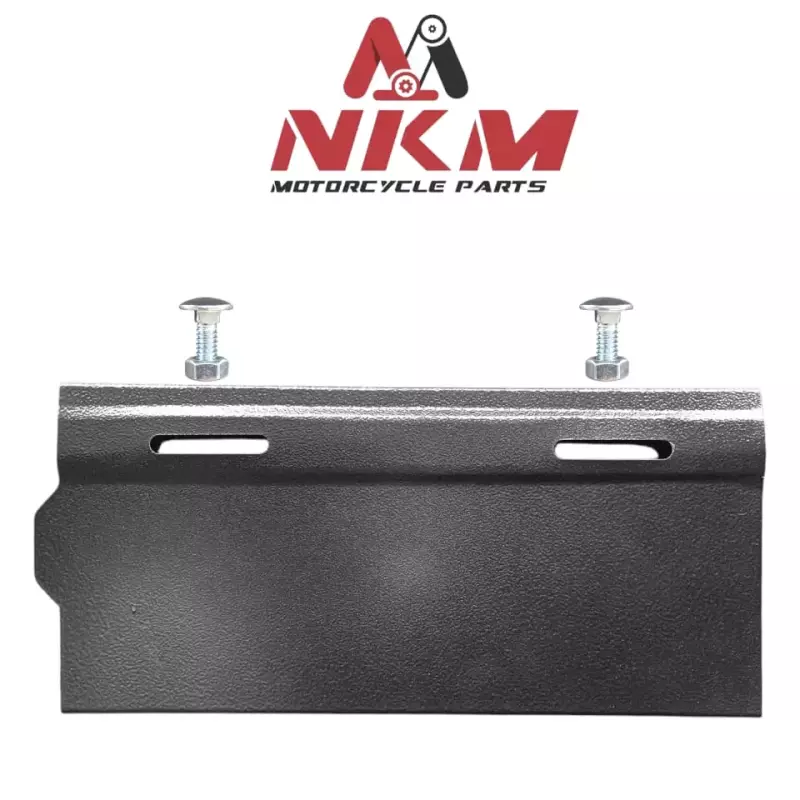 PORTA PLACA LAMINA NEGRA NKM